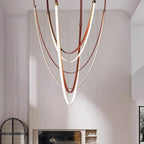 Shalom Leather Chandelier for Staircase