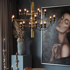 Tiered Modern Candle Chandelier