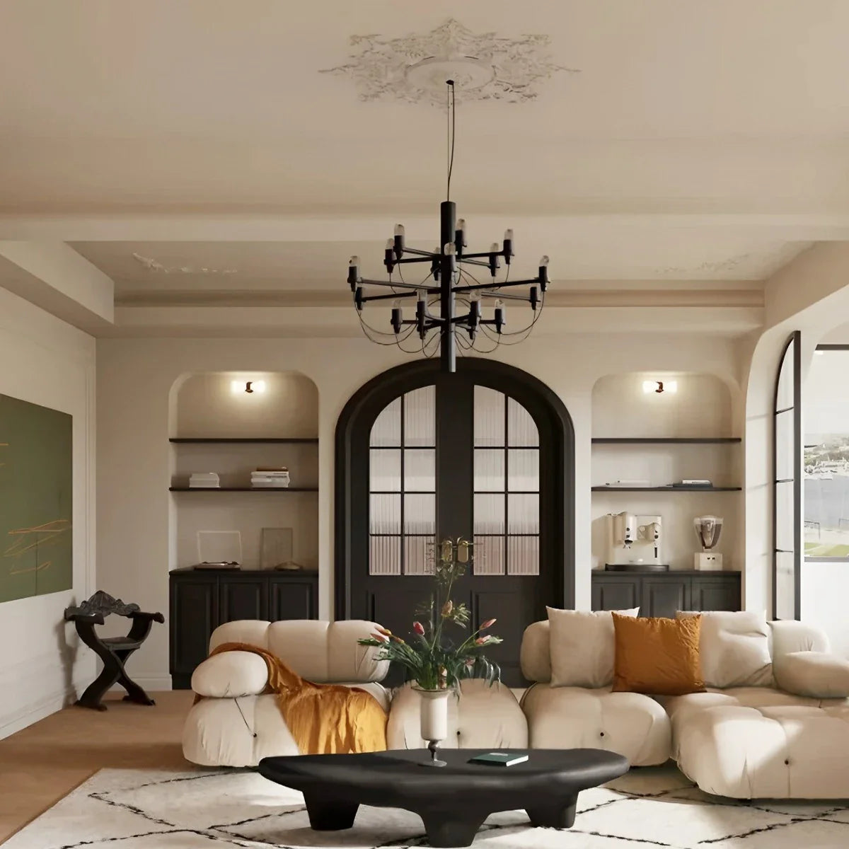 Tiered Modern Candle Chandelier