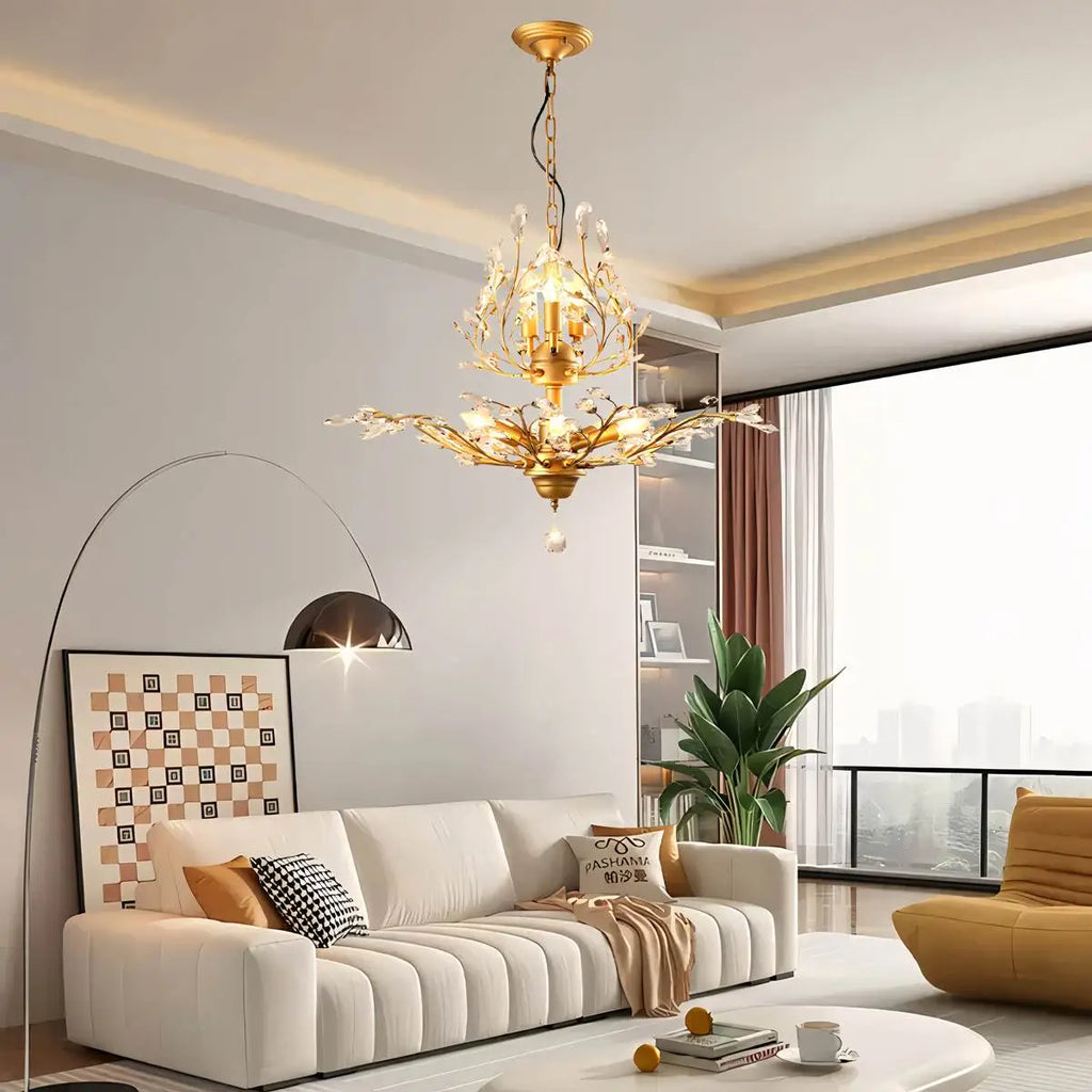 Tree Branch Crystal Chandelier for Living Room