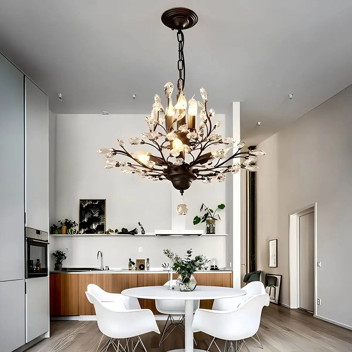 Tree Branch Crystal Chandelier for Living Room