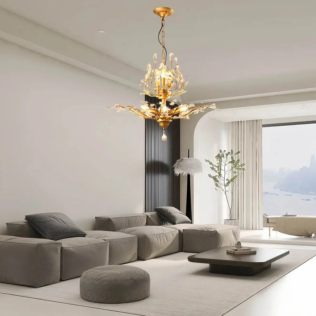 Tree Branch Crystal Chandelier for Living Room
