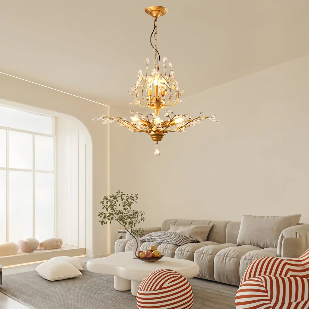 Tree Branch Crystal Chandelier for Living Room