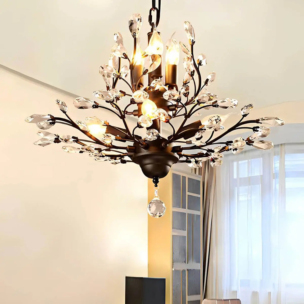 Tree Branch Crystal Chandelier for Living Room