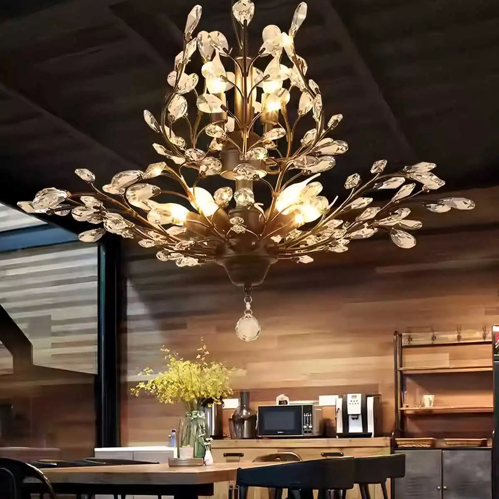 Tree Branch Crystal Chandelier for Living Room
