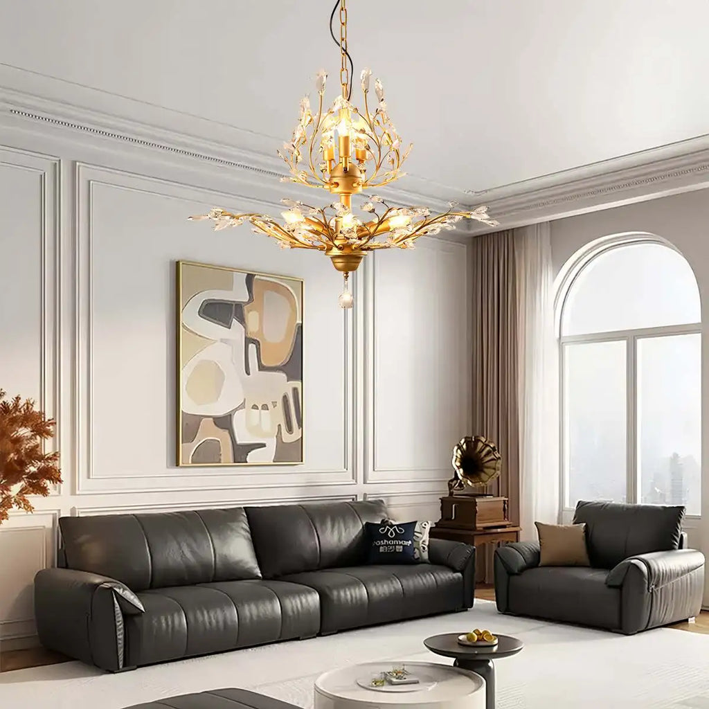 Tree Branch Crystal Chandelier for Living Room