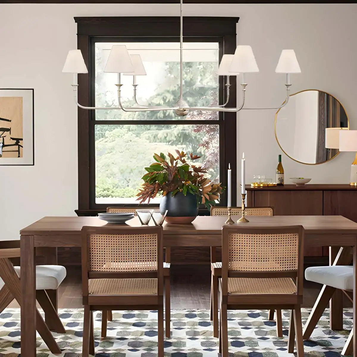 Vintage Retro Metal Chandelier