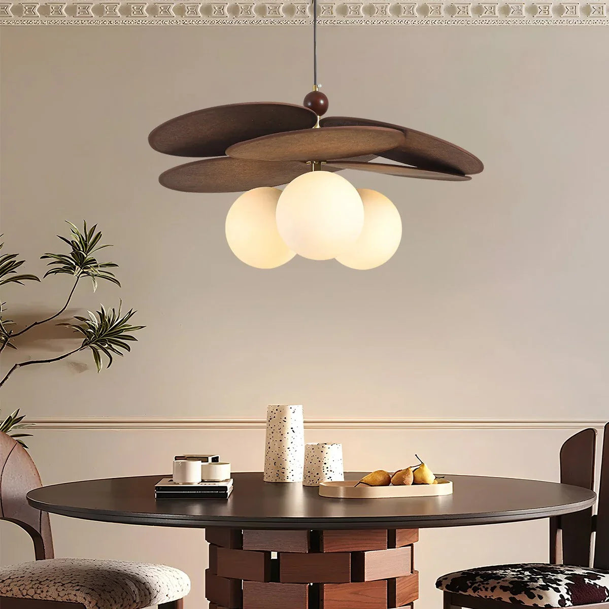 Wabi Sabi Vine Weaving Chandelier for Dining Room