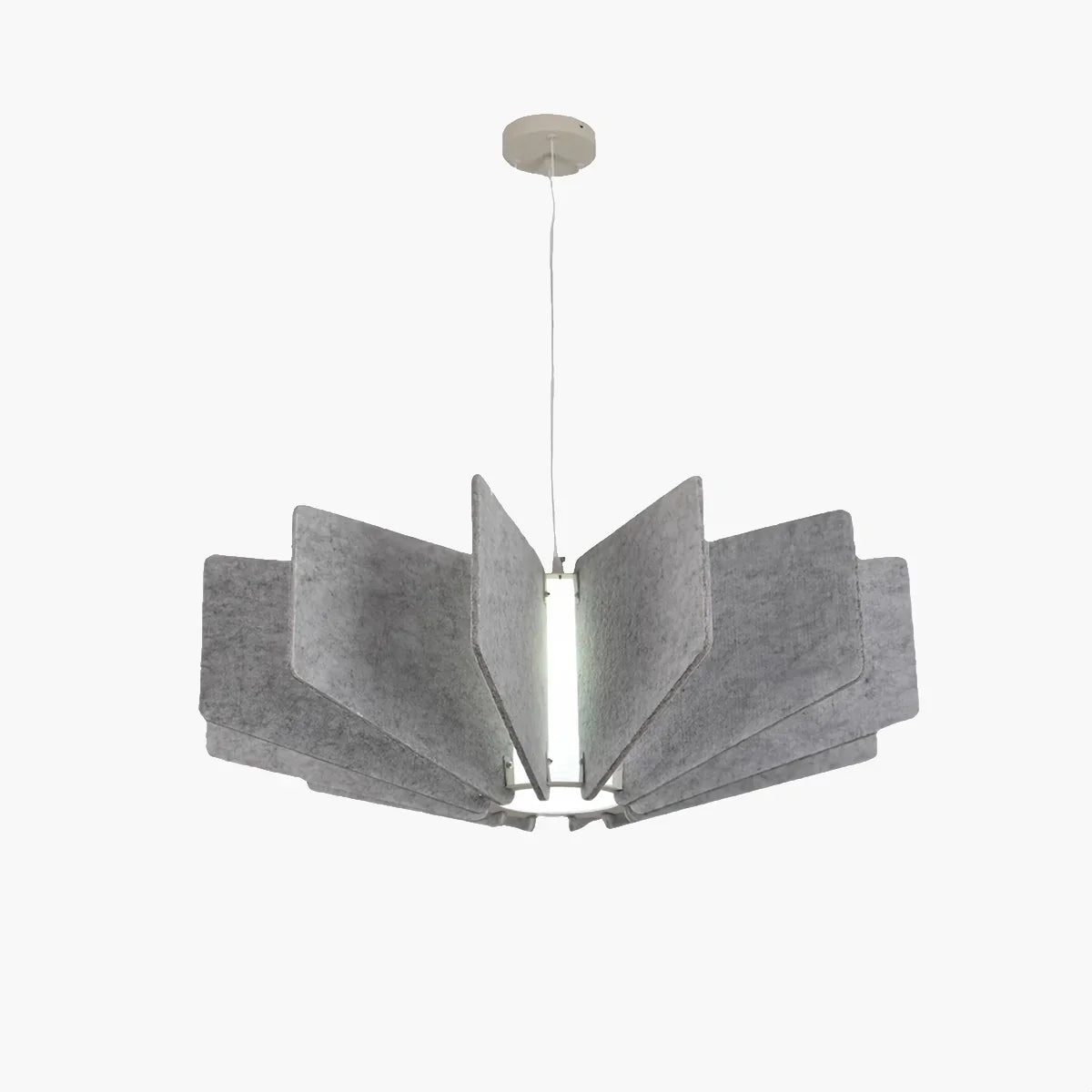 Wing Panel Acoustic Pendant Light for Living Room