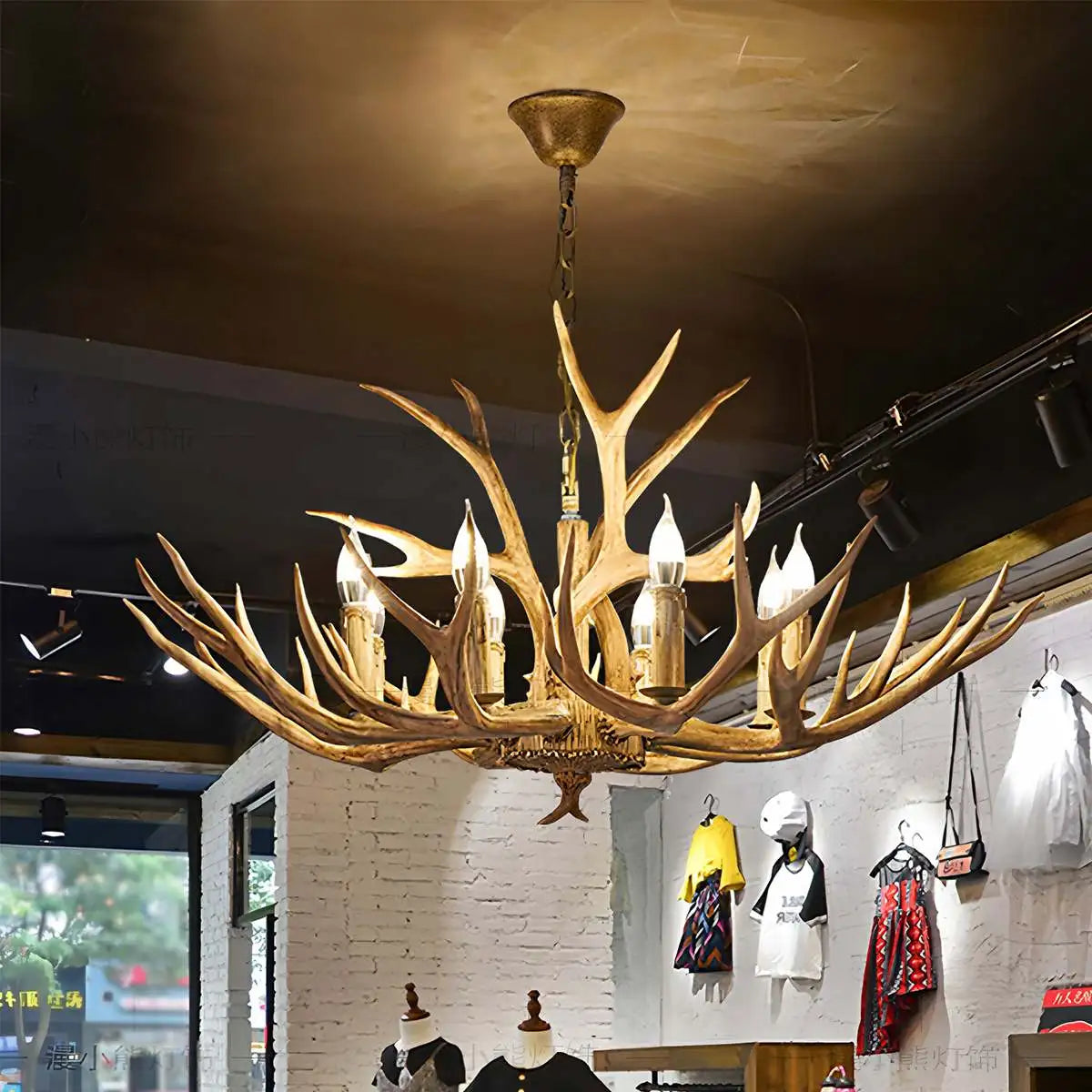 Antler Shape Resin Chandelier for Living Room