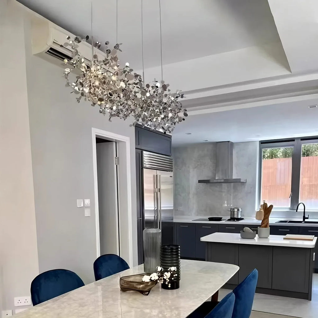 Argent/Gold Cloud Multi Pendant Chandelier