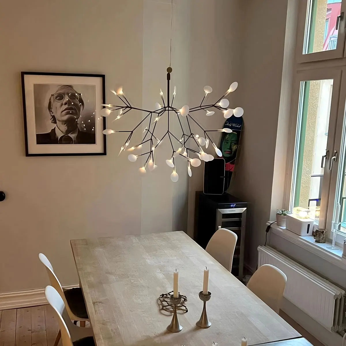 Black Firefly LED Chandelier