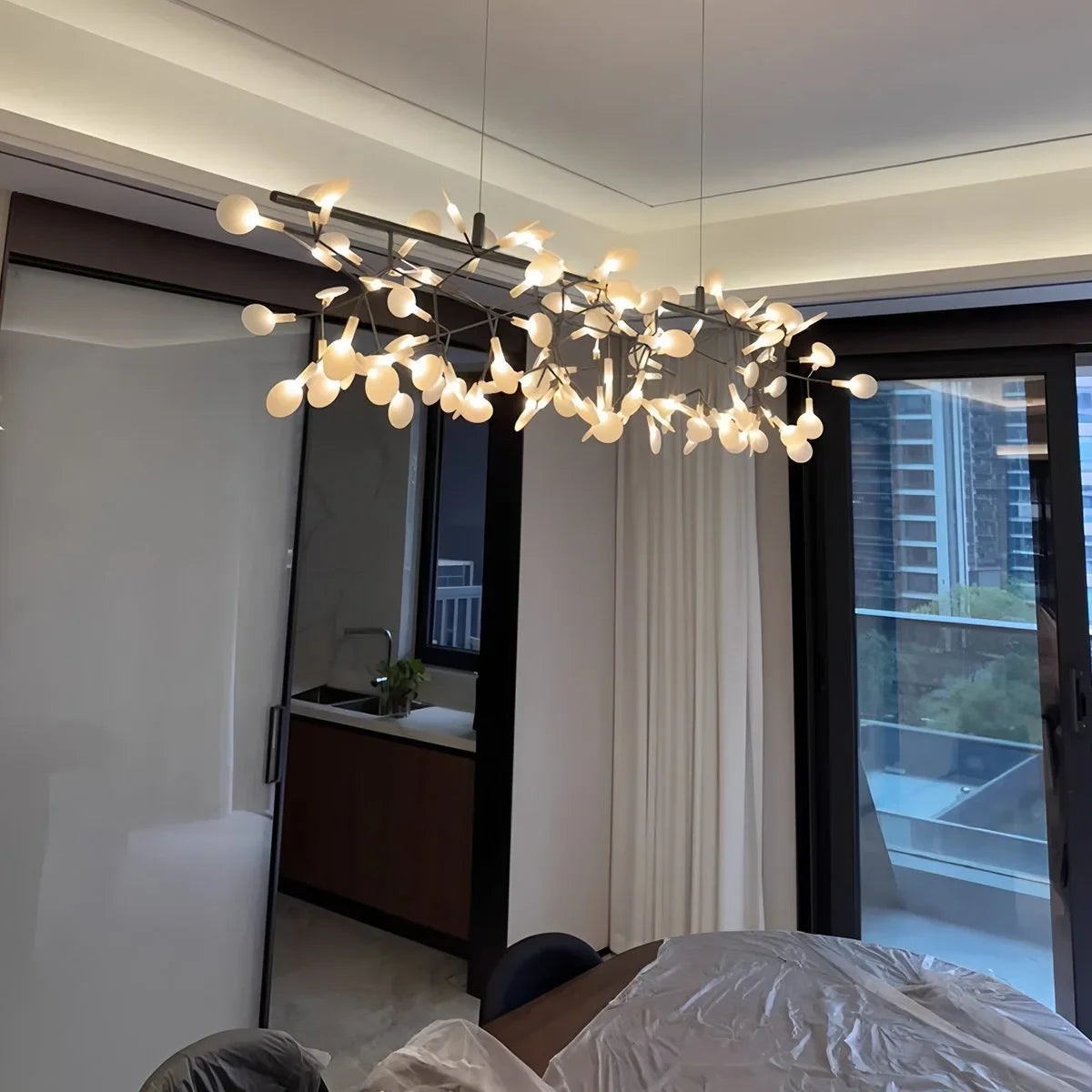 Black Firefly LED Chandelier