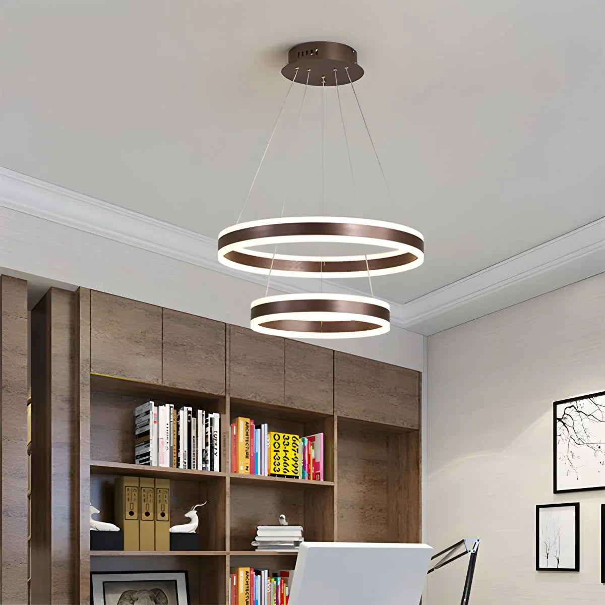 Circle Layered Living Room Chandelier