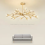 Crystal Ball Round Cluster Chandelier