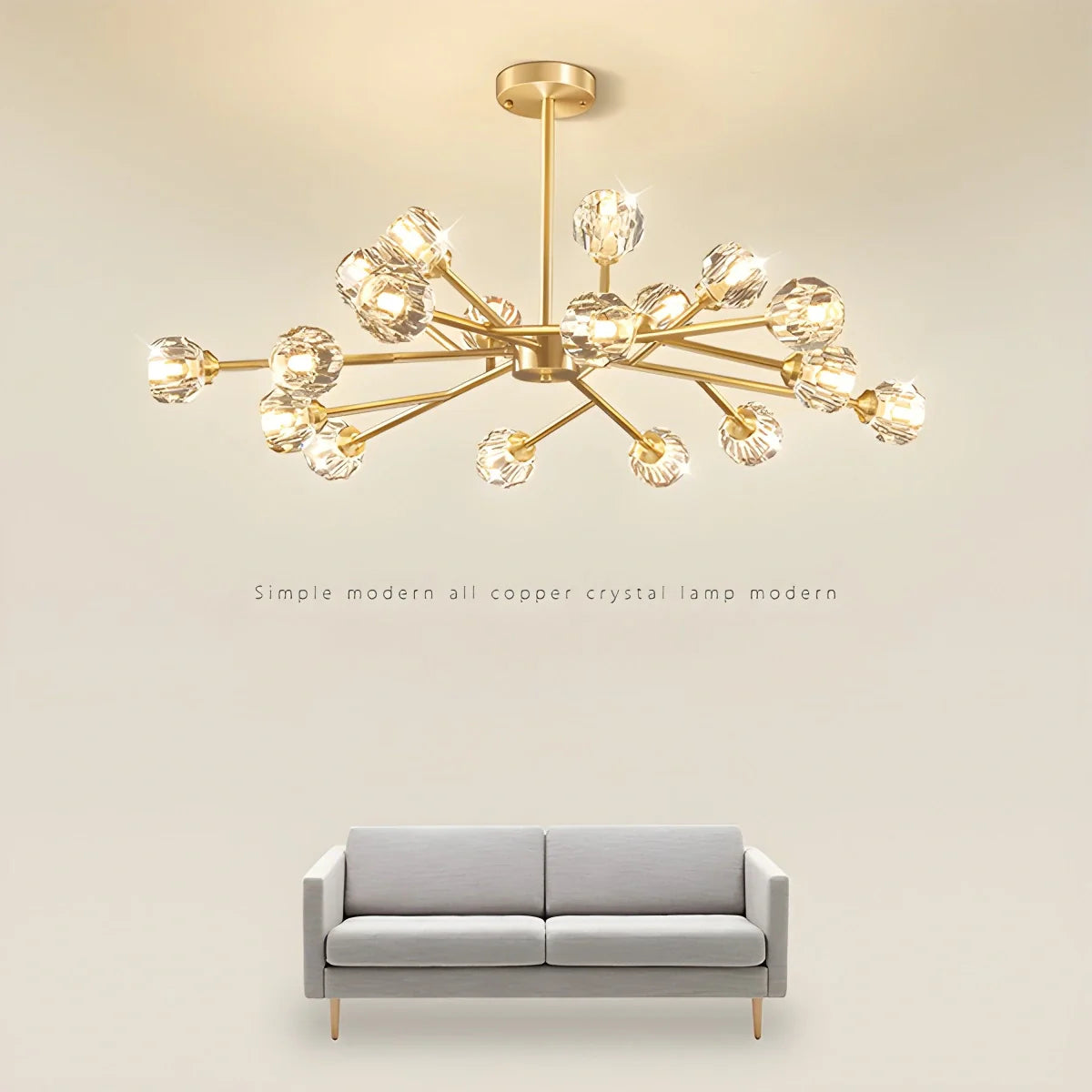 Crystal Ball Round Cluster Chandelier