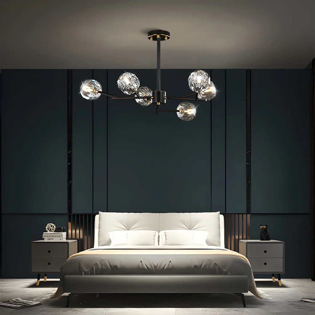 Crystal Ball Round Cluster Chandelier