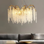 Crystal Tassel Chandelier for Living Room