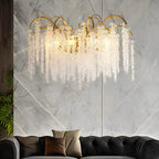 Crystal Tassel Chandelier for Living Room