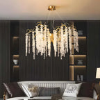 Crystal Tassel Chandelier for Living Room