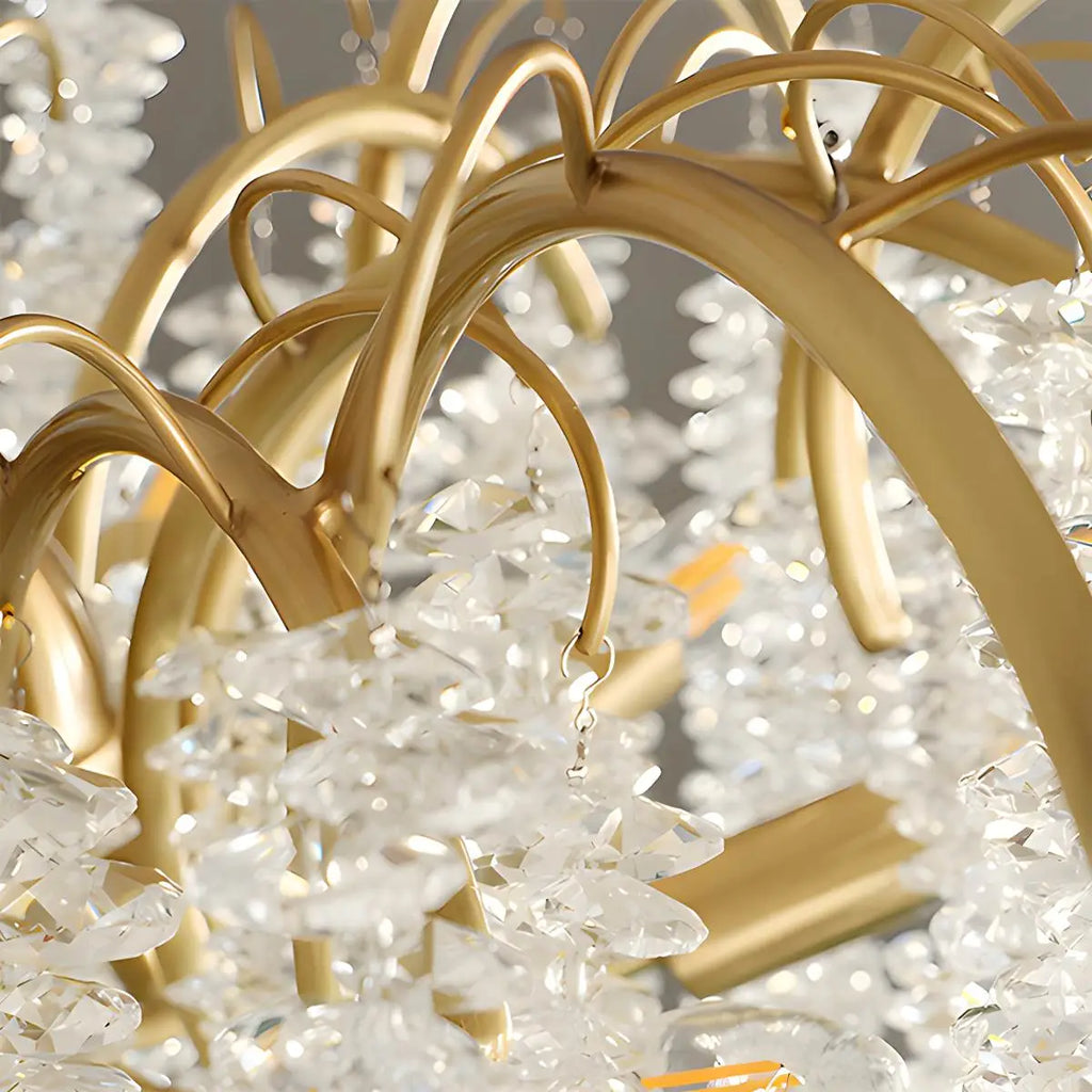 Crystal Tassel Chandelier for Living Room