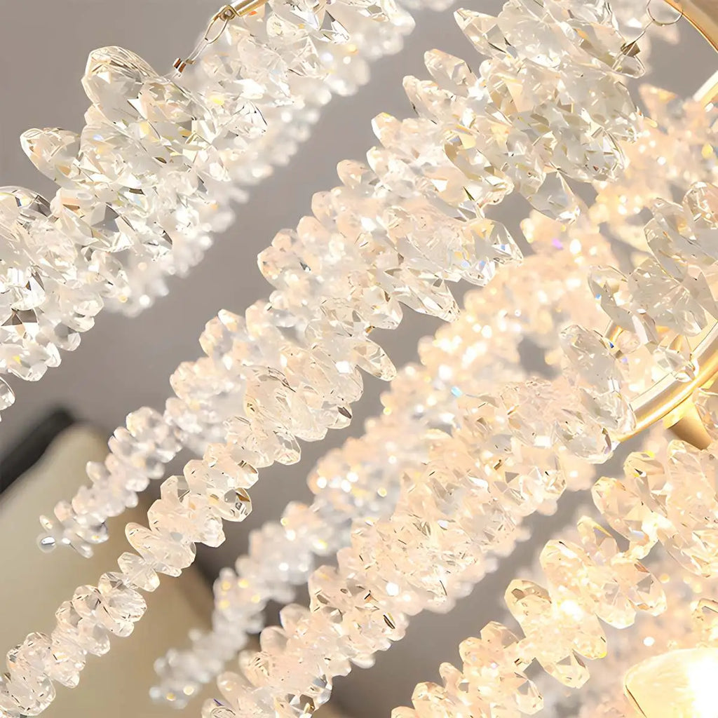 Crystal Tassel Chandelier for Living Room
