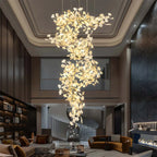 Large Ginkgo Leaf Chandelier
