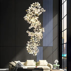 Large Ginkgo Leaf Chandelier