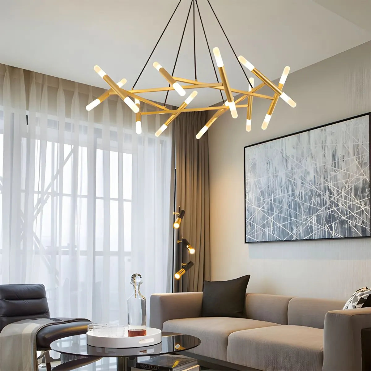 LED Nestle Chandelier for Living Room
