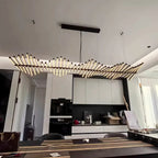 Linear Fish Bone Modeling Chandelier