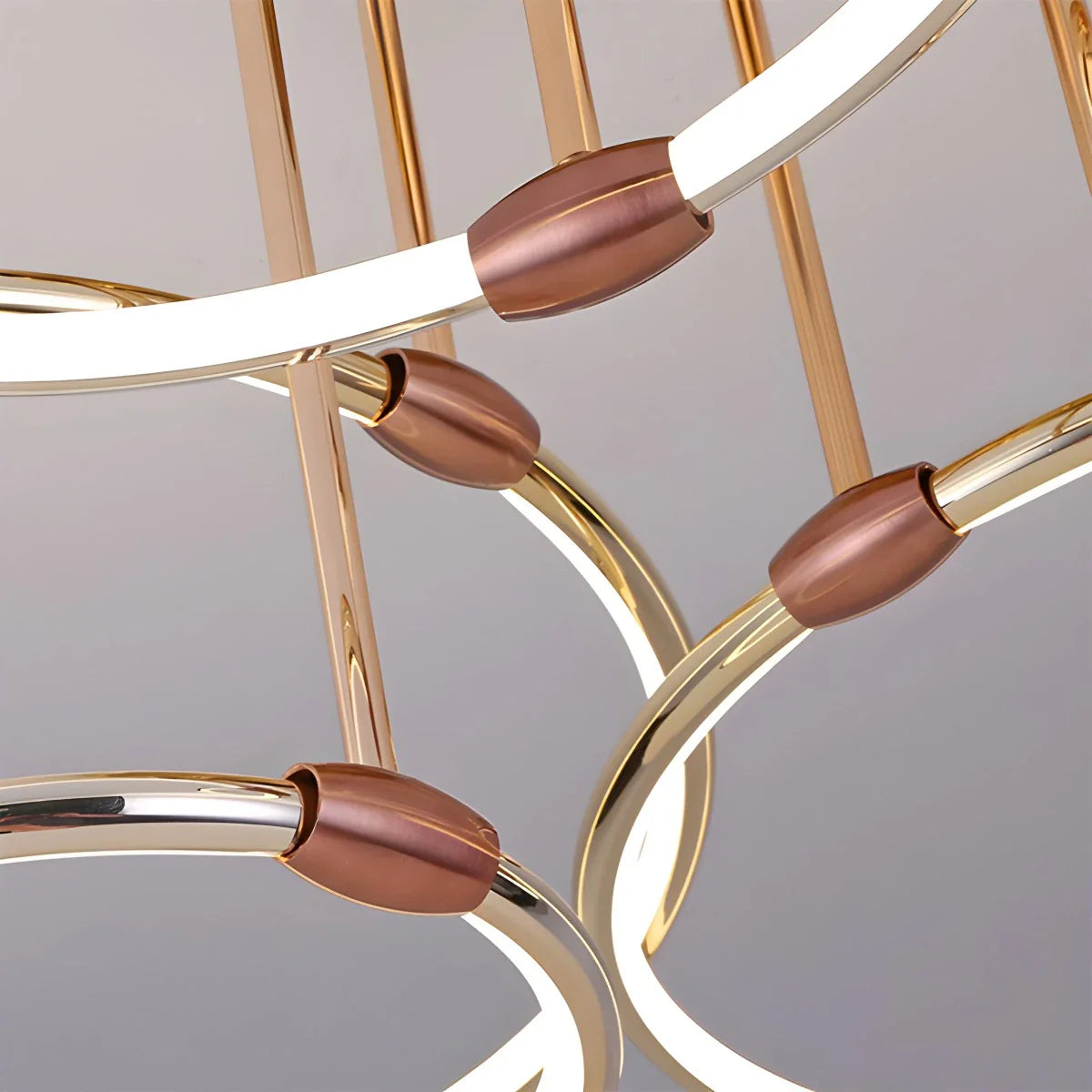 Metal Circular Chandelier Ceiling Lamp