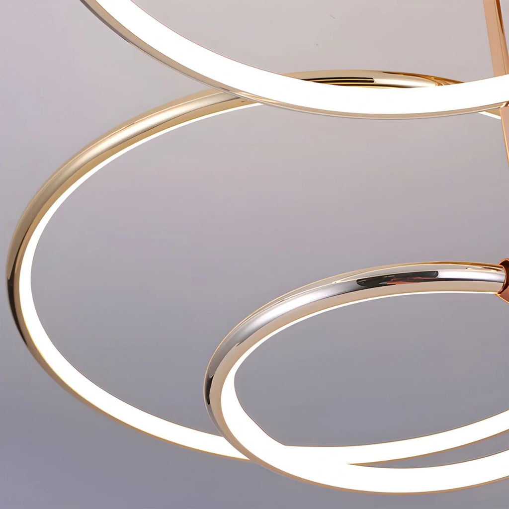 Metal Circular Chandelier Ceiling Lamp