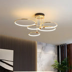 Metal Circular Chandelier Ceiling Lamp