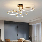 Metal Circular Chandelier Ceiling Lamp