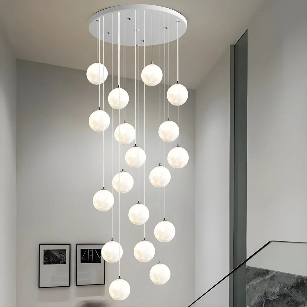 Modern Attic 3D Moon Celestial Chandelier