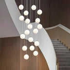 Modern Attic 3D Moon Celestial Chandelier