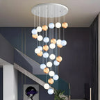 Modern Attic 3D Moon Celestial Chandelier