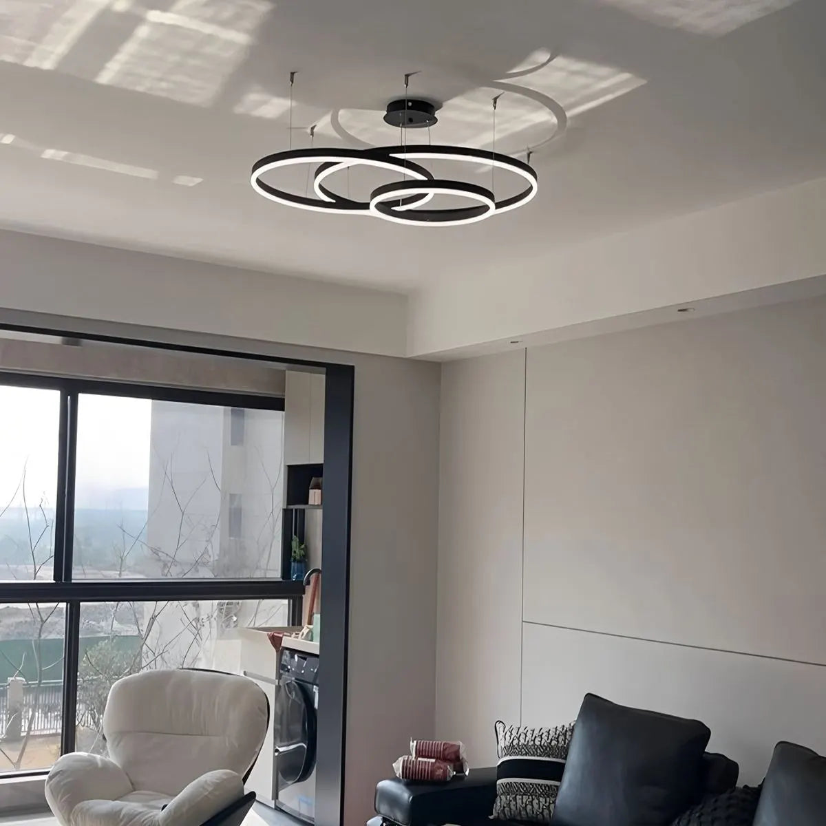 Modern Wireless Ring Chandelier Ceiling Lamp