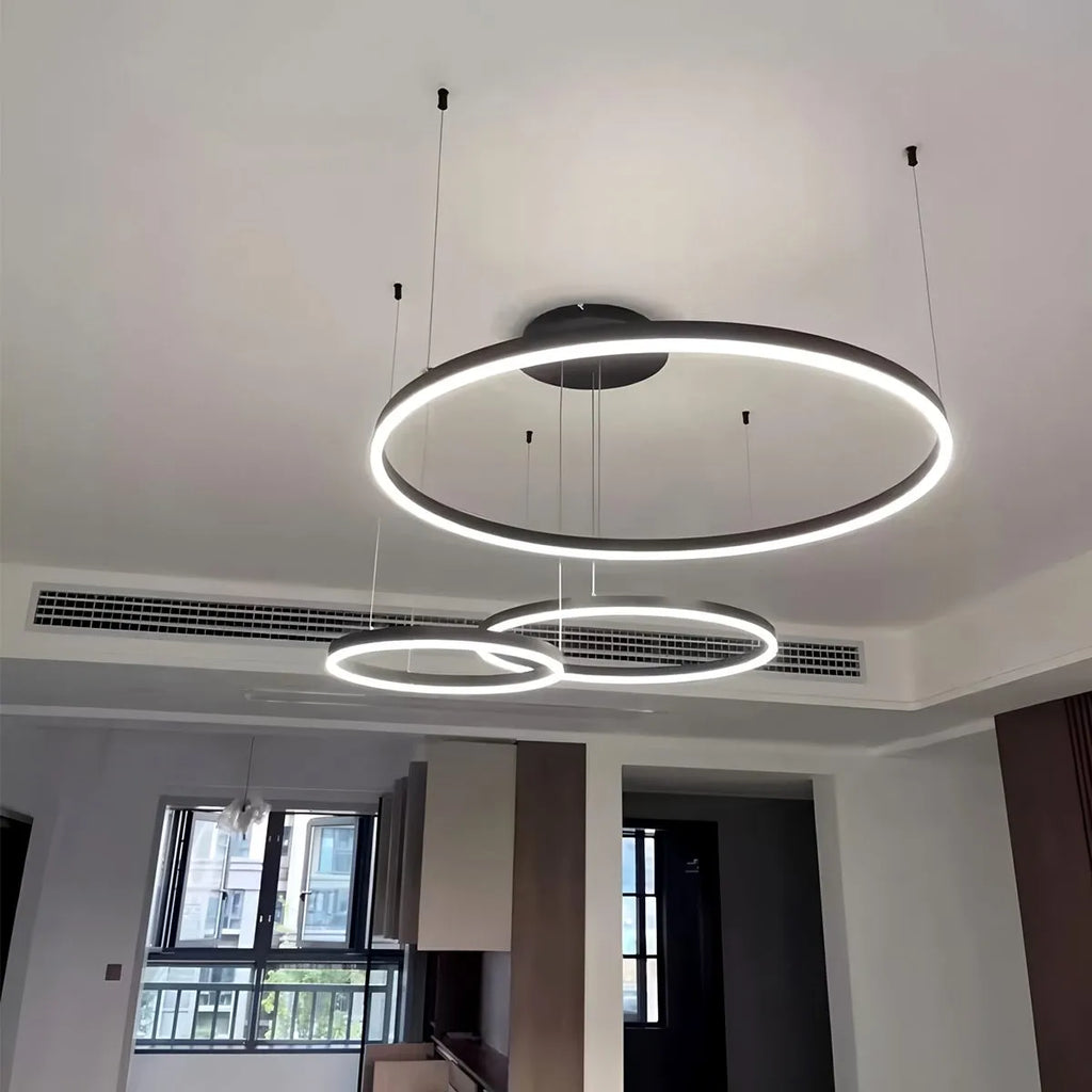 Modern Wireless Ring Chandelier Ceiling Lamp
