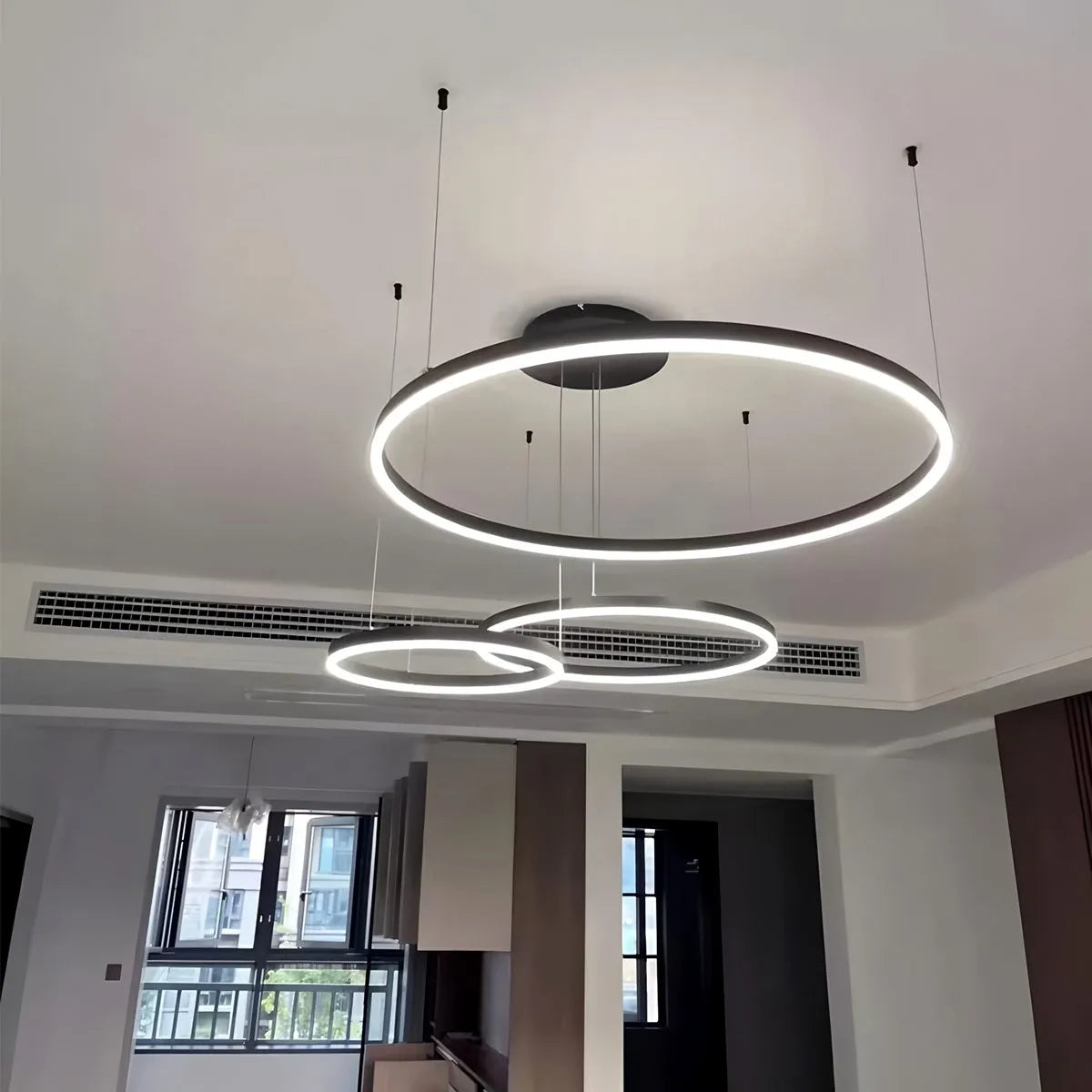 Modern Wireless Ring Chandelier Ceiling Lamp
