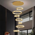 Nordic Circular Villa Crystal Chandelier