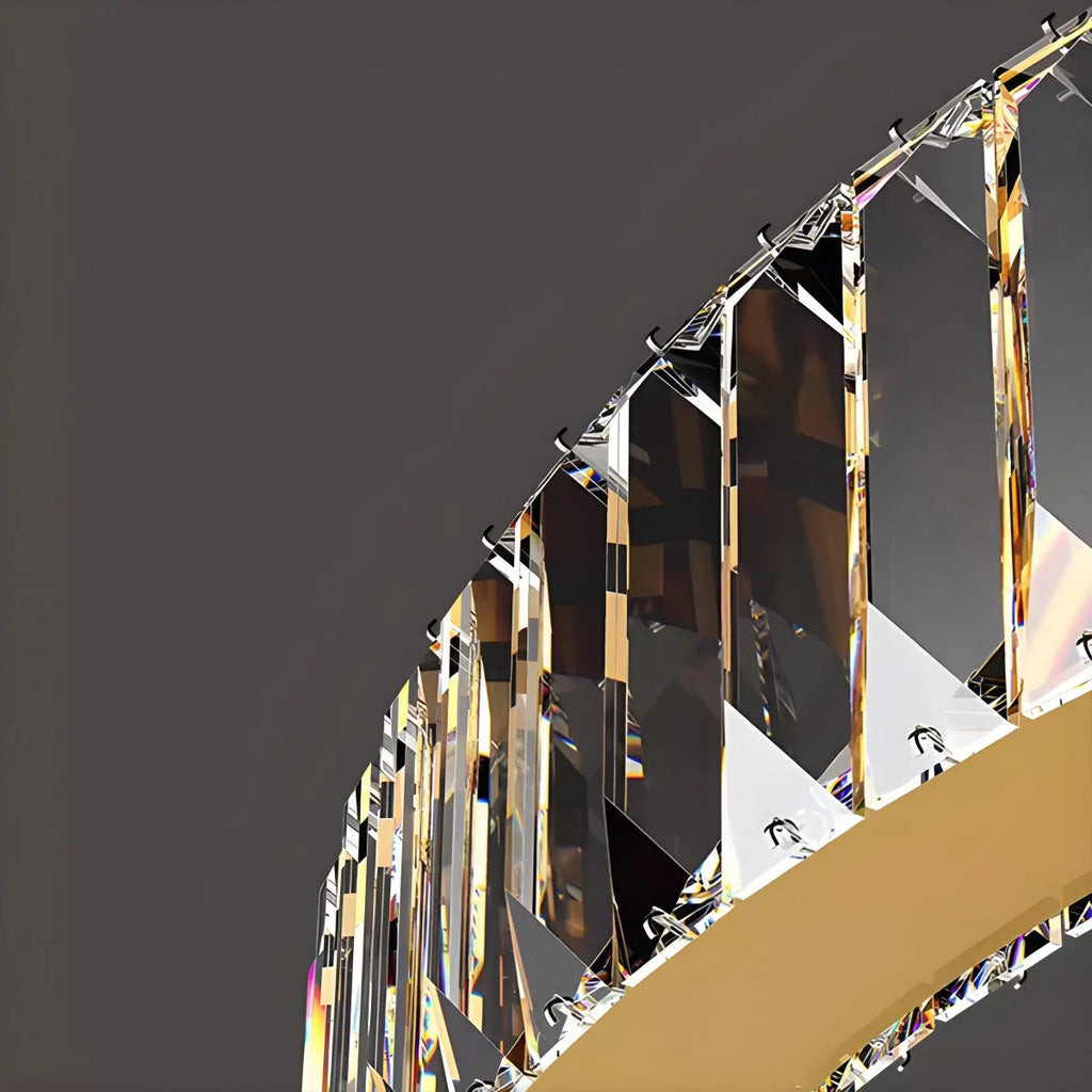 Nordic Circular Villa Crystal Chandelier