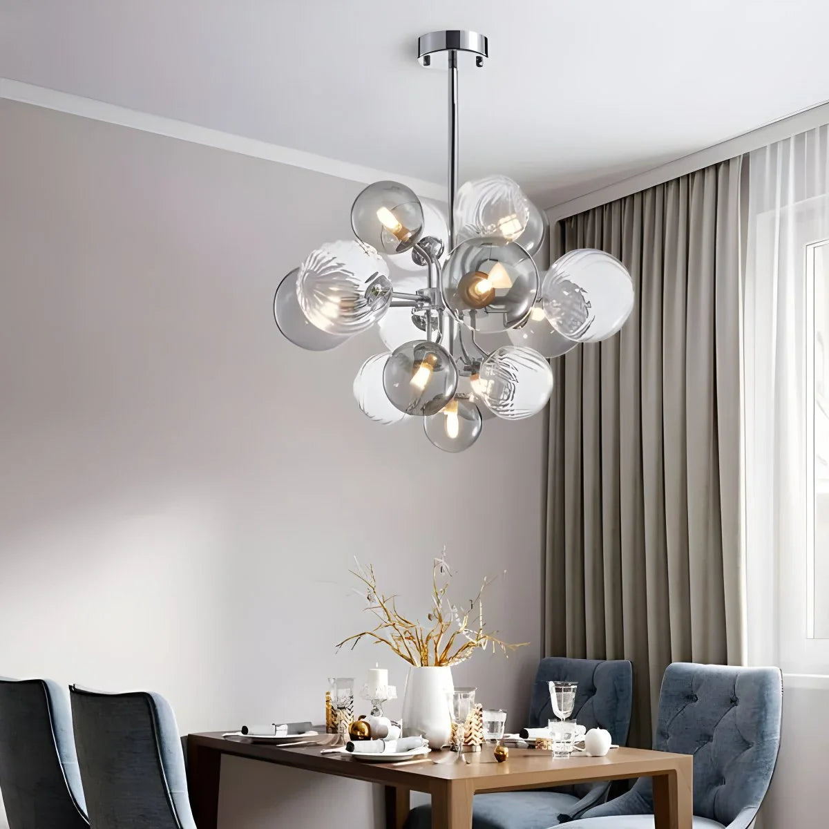 Nordic Glass Bubble Chandelier