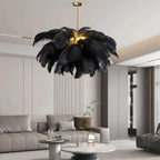 Ostrich Feather Chandelier Multiple Colors Available