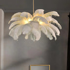 Ostrich Feather Chandelier Multiple Colors Available