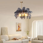 Ostrich Feather Chandelier Multiple Colors Available