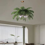 Ostrich Feather Chandelier Multiple Colors Available