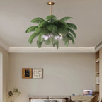 Ostrich Feather Chandelier Multiple Colors Available
