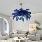 Ostrich Feather Chandelier Multiple Colors Available