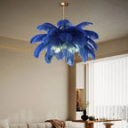 Ostrich Feather Chandelier Multiple Colors Available